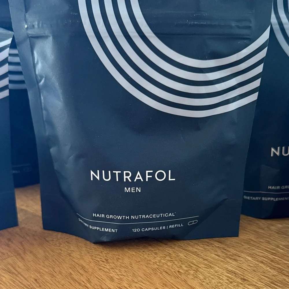 Nutrafol Men Hair Growth Nutraceutical Support Refill Bag 120 Capsules - Picture 2 of 6
